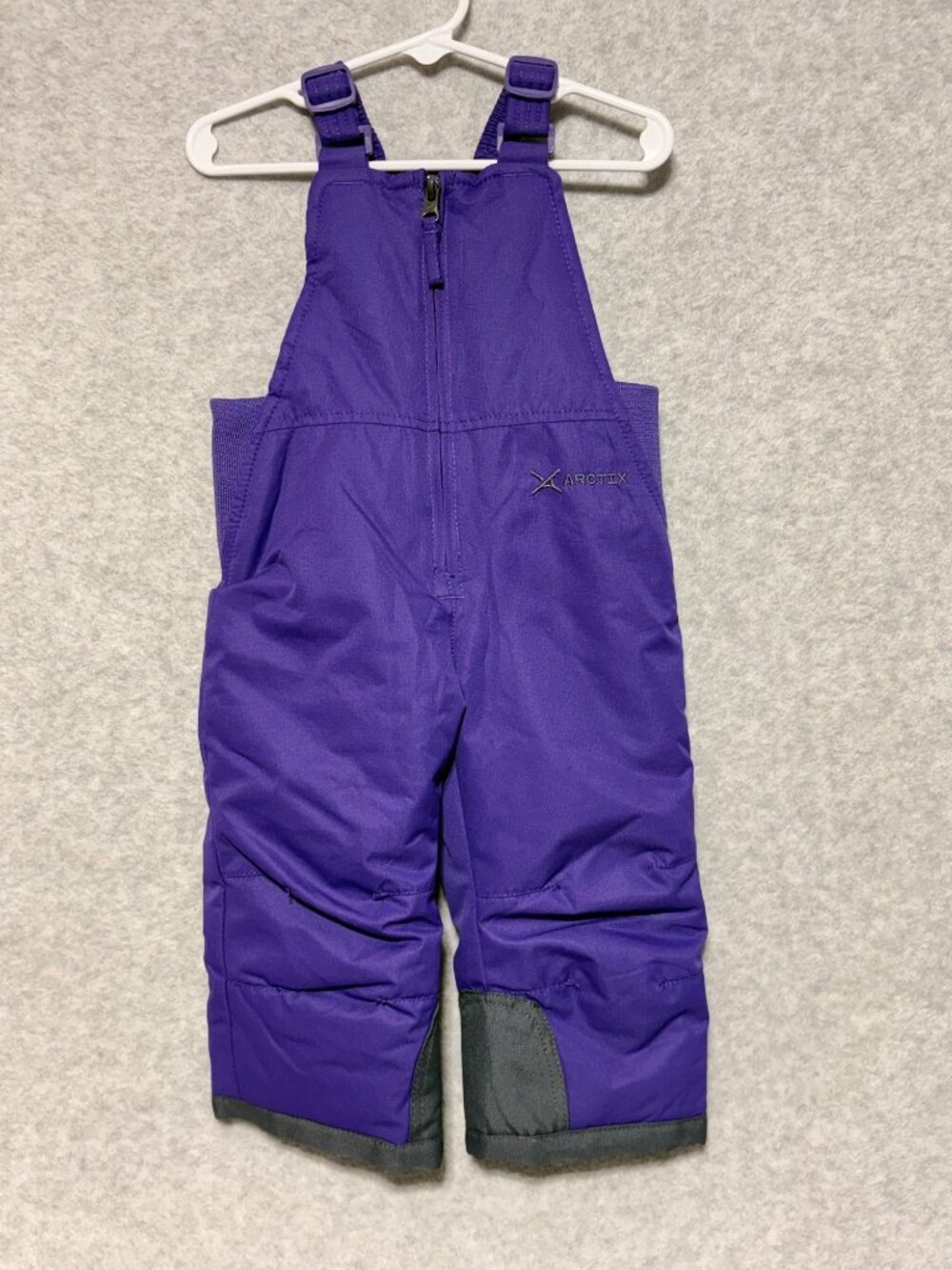 Arctix Snow Bibs Pants Toddler Size 18M Purple Full Zip